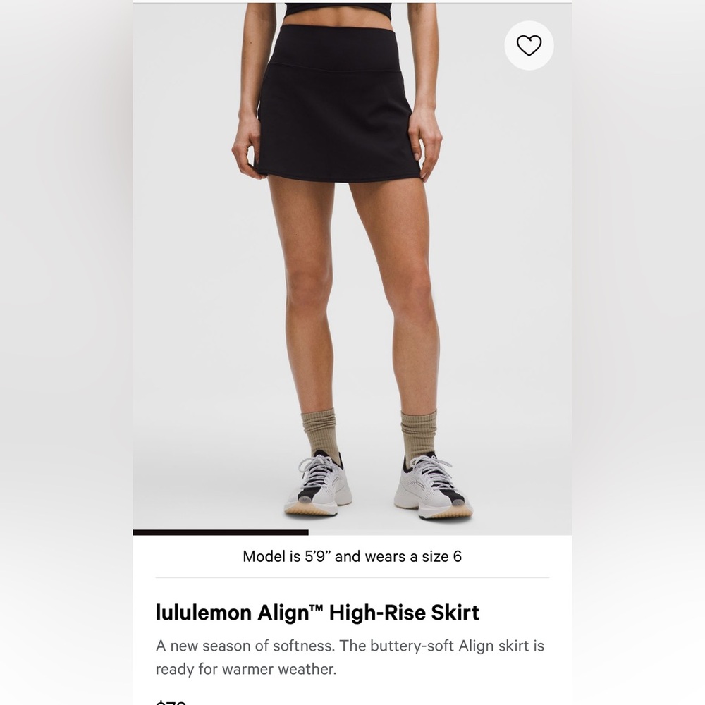 Lululemon Align High-Rise Skirt - color is tan/taupe